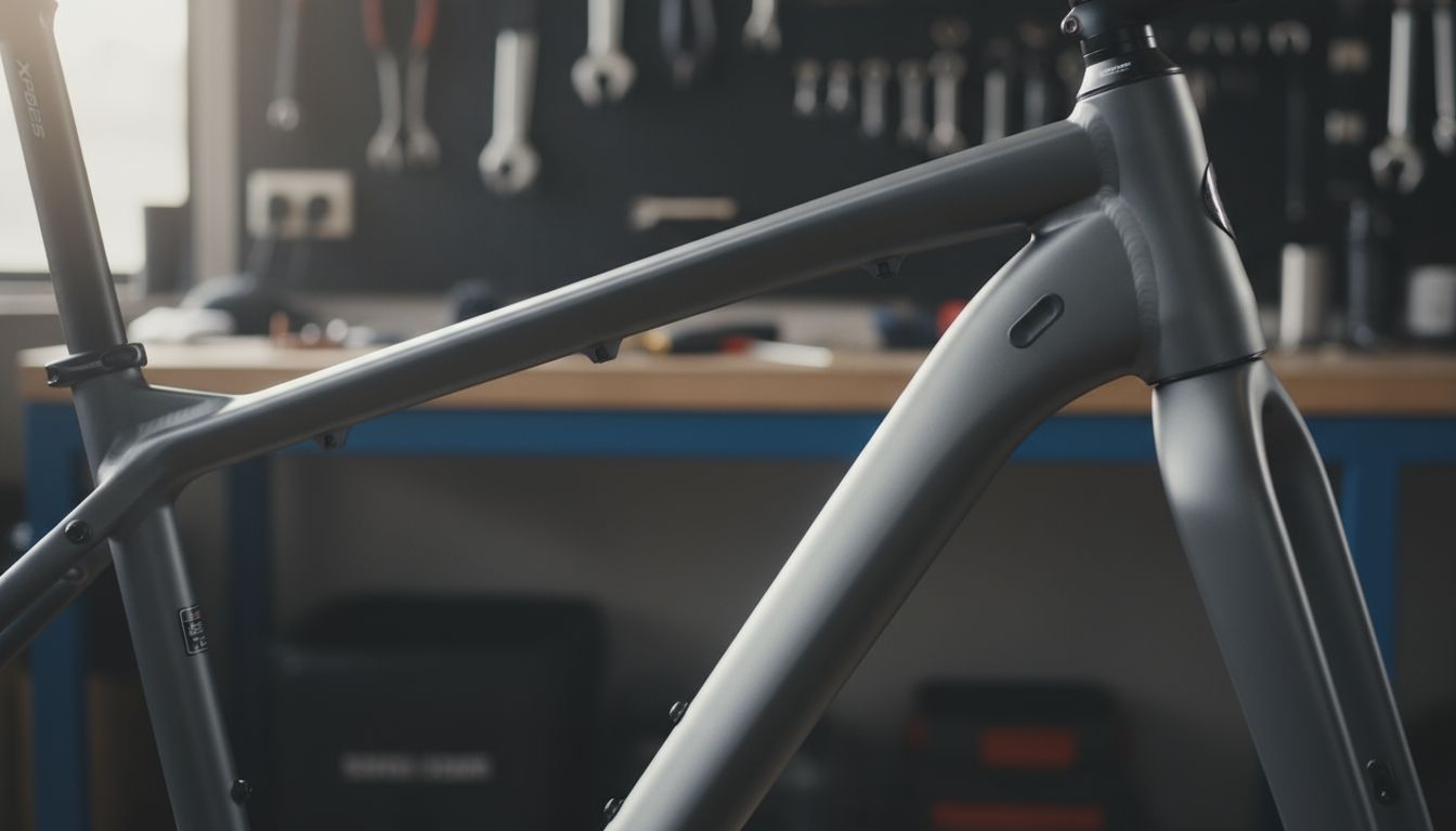 Superior XP 6.2 frame close-up showing hydroforming and internal cable routing