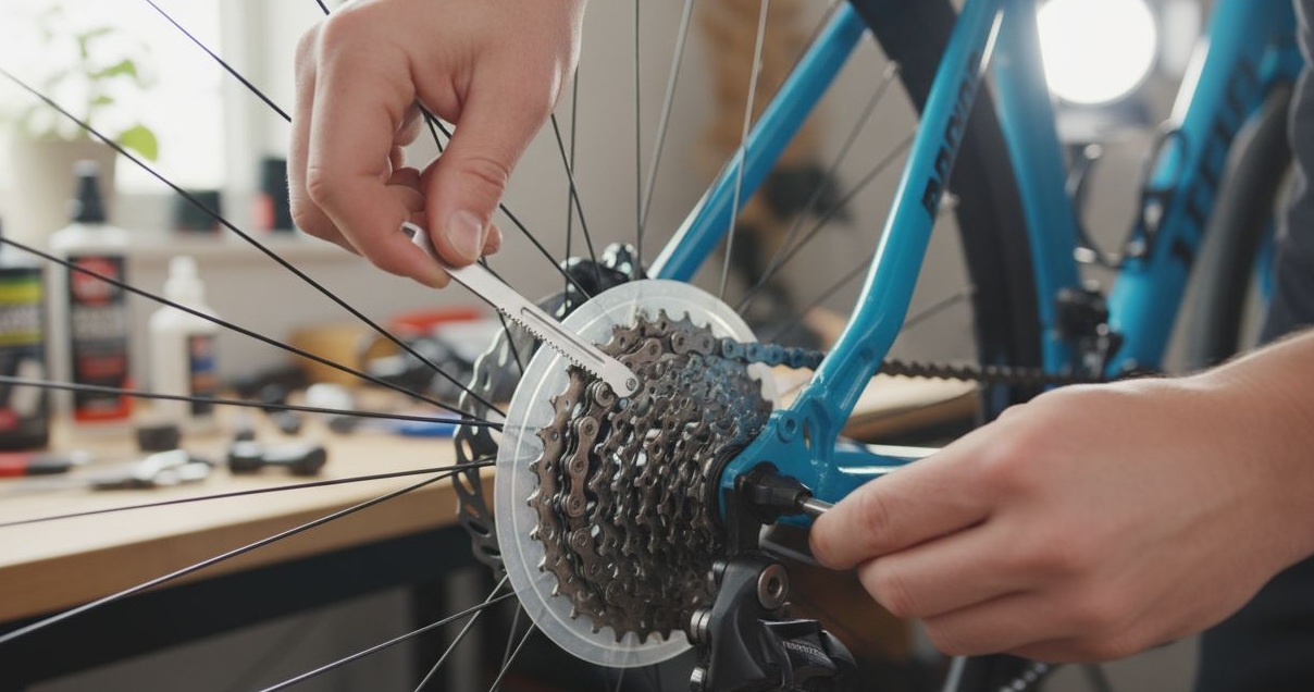 Diagram showing chain wear and how it affects cassette cogs