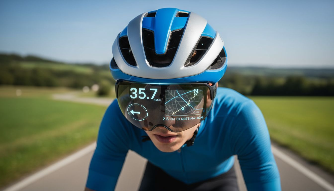 Smart helmet with integrated AR display