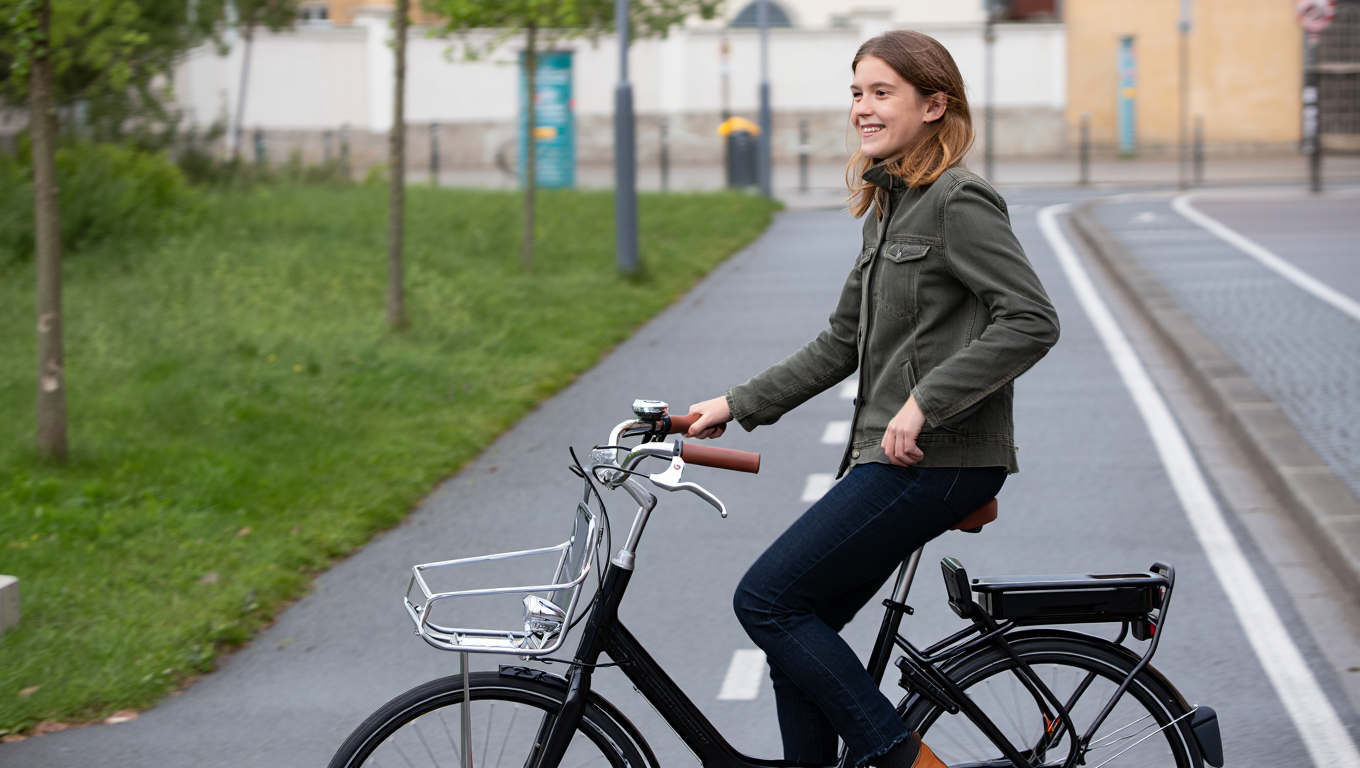 Ilustrowana mapa Europy podkreślająca połączone trasy rowerowe i infrastrukturę