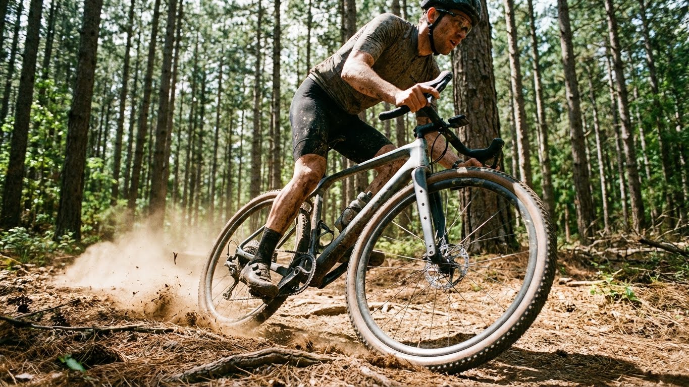 Sleek road bike vs rugged gravel bike side by side